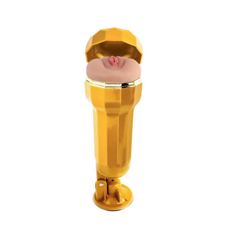 Guldskal lara realistiska vagina cup