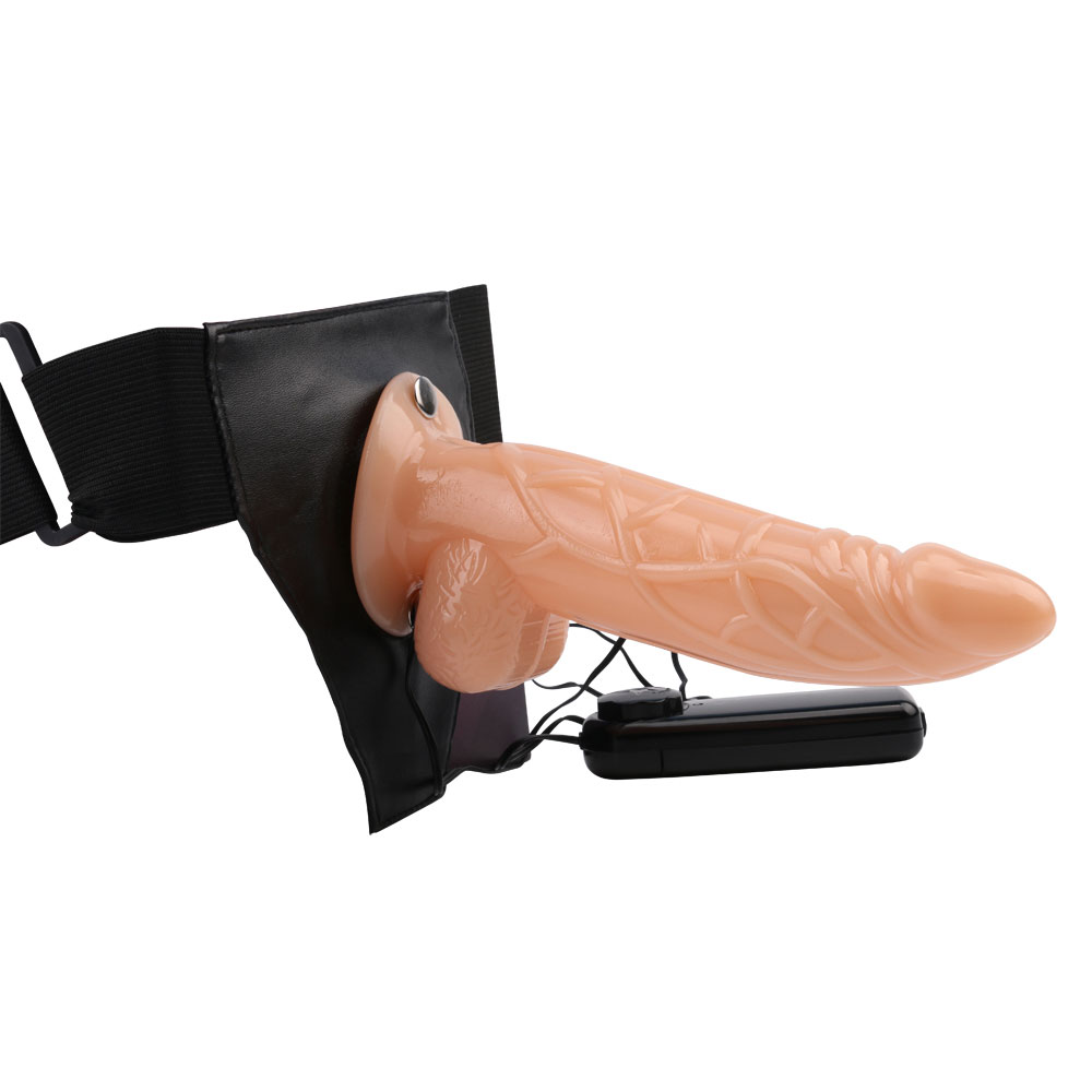 Multi-speed vibrerande ihålig dildo Strap On