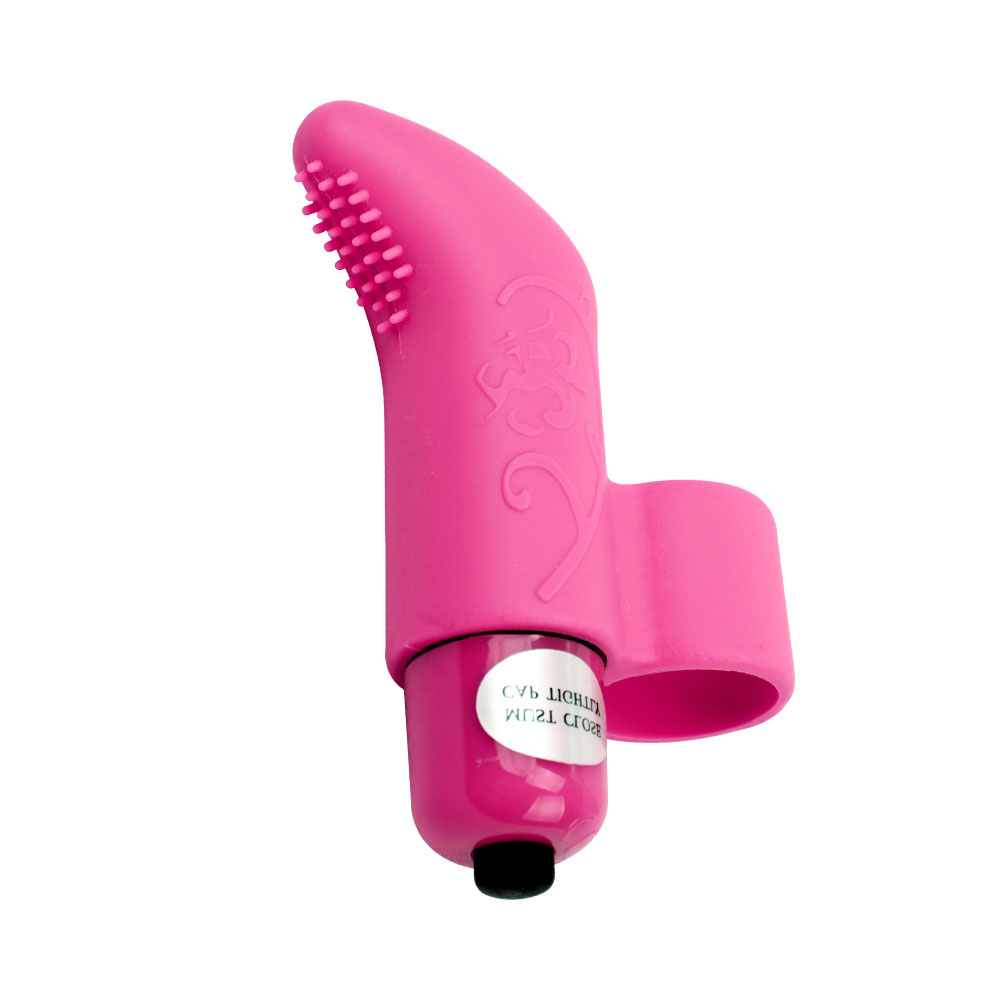 Silikon Finger Vibe med 7 kraftfulla vibrerande funktioner Rosa